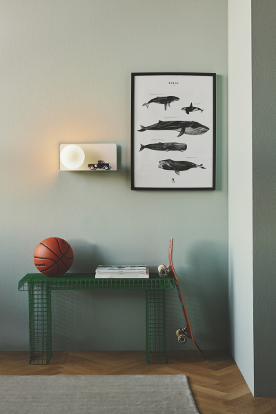 Wandleuchte Lilibeth Nordlux E14 weiss Kinderleuchte mit Ablage 2312931001