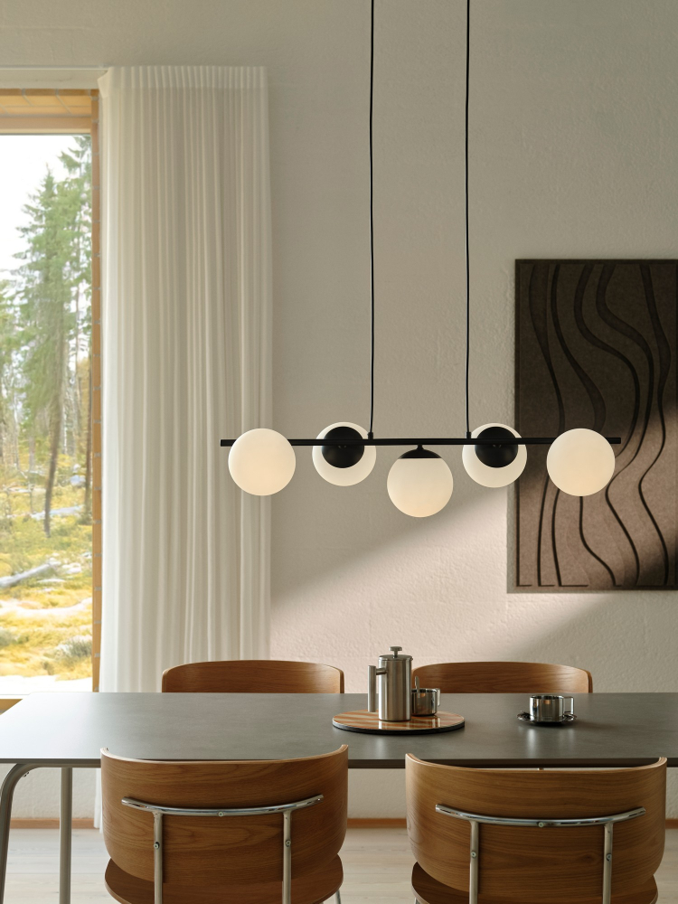 Pendelleuchte Lilly 5-spot Nordlux Pendel 5xE14 schwarz