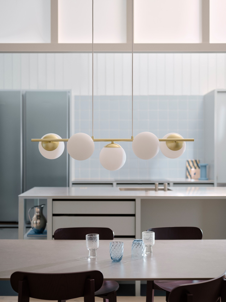 Pendelleuchte Lilly 5-spot Nordlux Pendel 5xE14 Messing