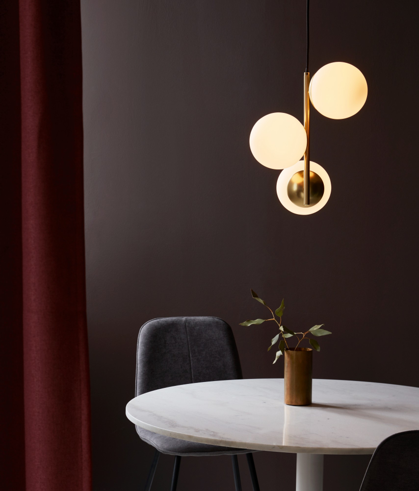 Pendelleuchte Lilly Nordlux Pendel 3xE14 Pendant Messing 48603035