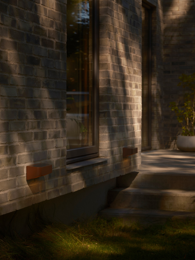 Nordlux LED Solarleuchte Marcellio Braun mit Bewegungssensor 2618001018