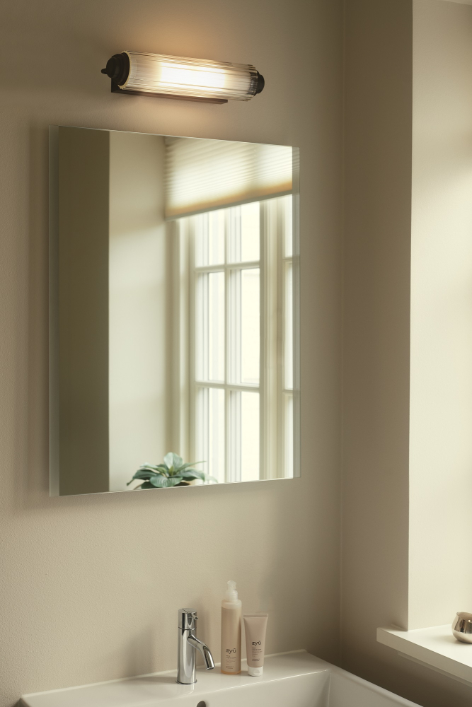 Nimal Double Badleuchte schwarz Nordlux 2x E14 glas IP44 Wandleuchte 2310521003