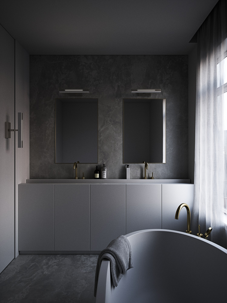 LED Schrankleuchte Otis 40 nickel Nordlux IP44 14W Spiegellampe Moodmaker Dimming 3000K