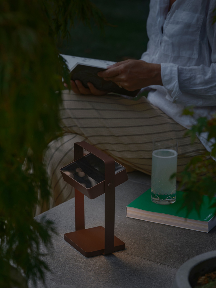 Nordlux LED Solarleuchte Saulio To-Go Braun IP44 Akkuleuchte 2418035018