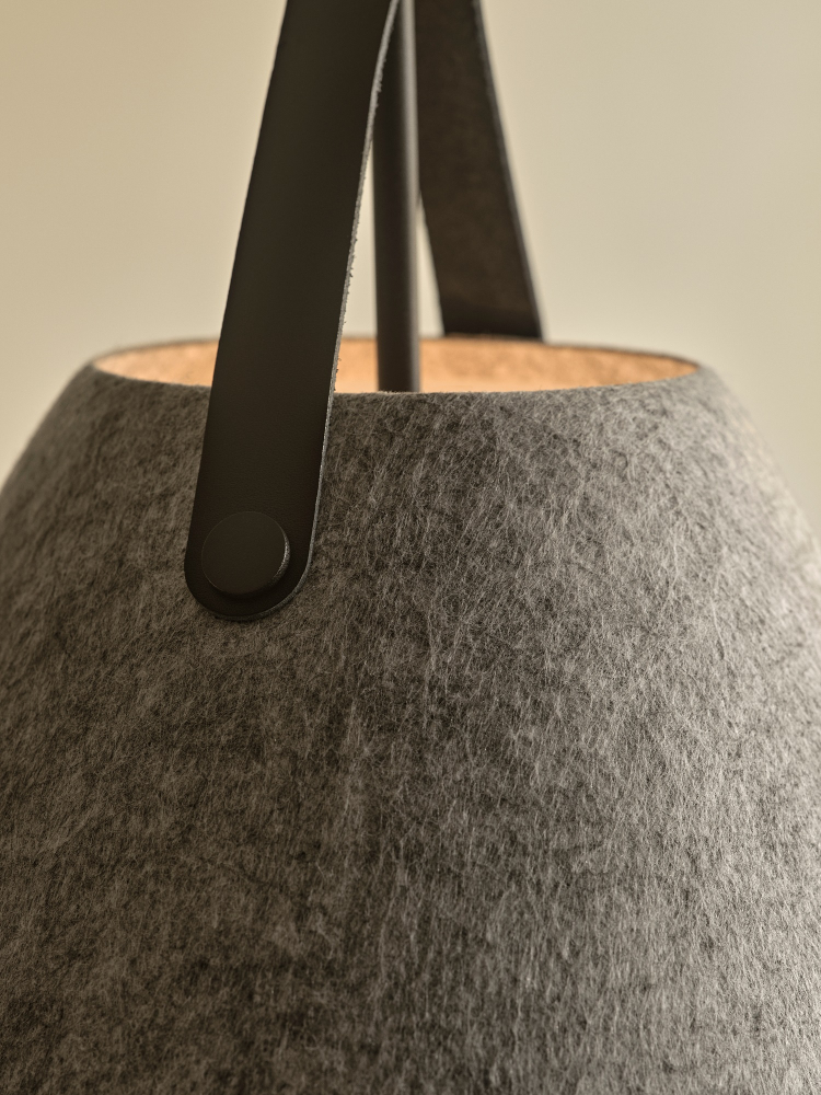 Pendelleuchte Nordlux Strap 36 Filz Ø36 E27 hellgrau 84343010