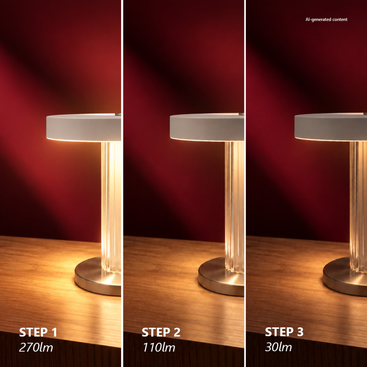 Nordlux LED Trezzi Portable DFTP Akkuleuchte Weiss Tischleuchte 3-Step dimming 2520135001
