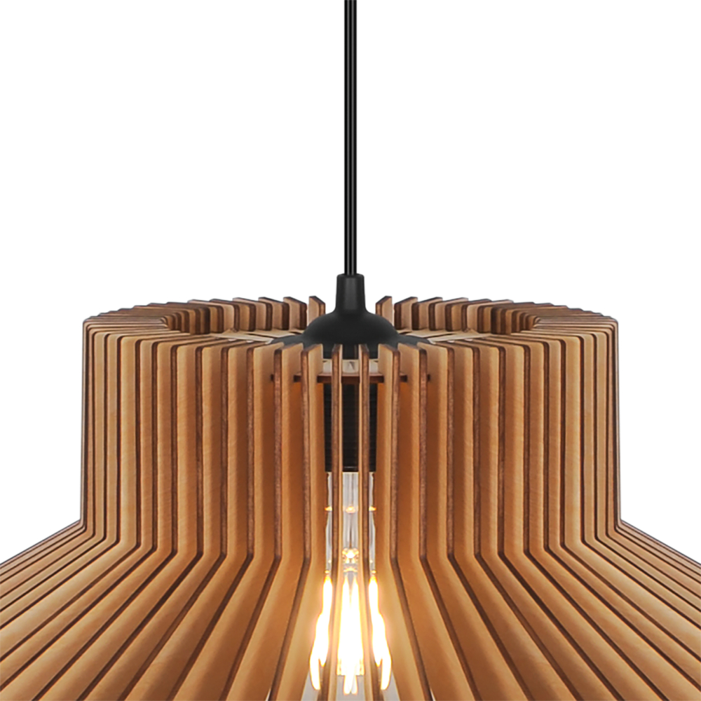 Holzleuchte Manago Ø50 Nordlux braun Pendelleuchte 2512353014 - Zwei Designs in einem