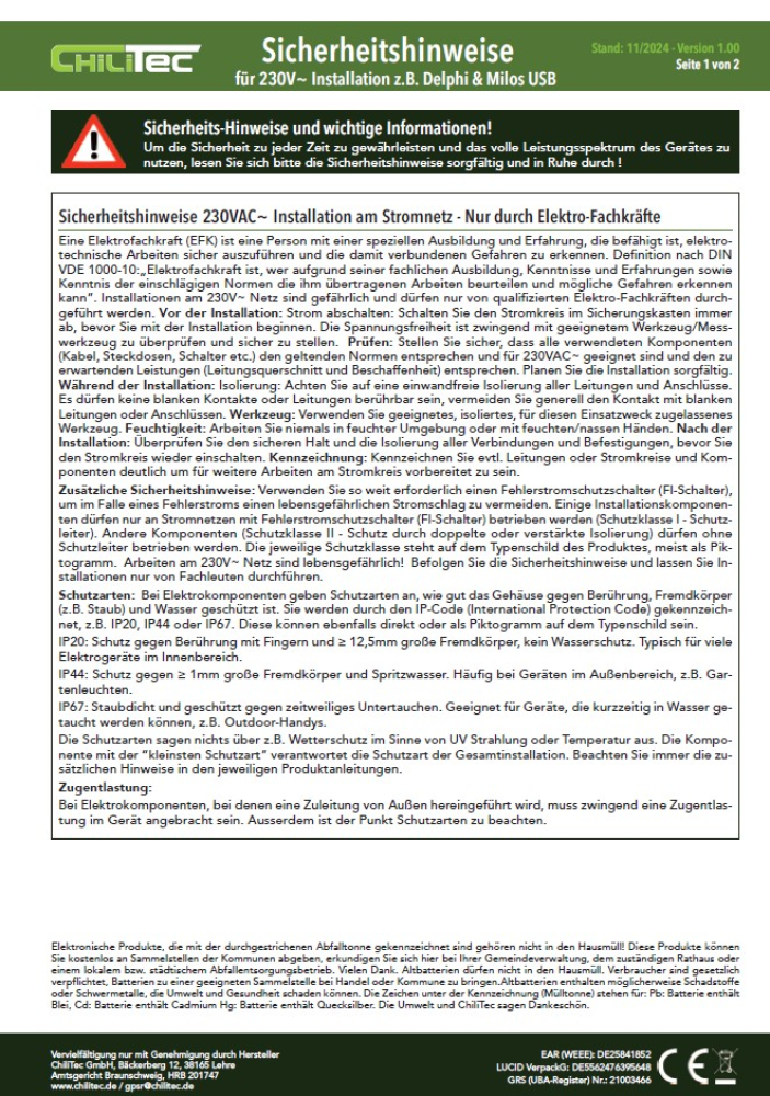 MILOS Steckdose 2-fach USB C/PD anthrazit mit Einstecksicherung 24014