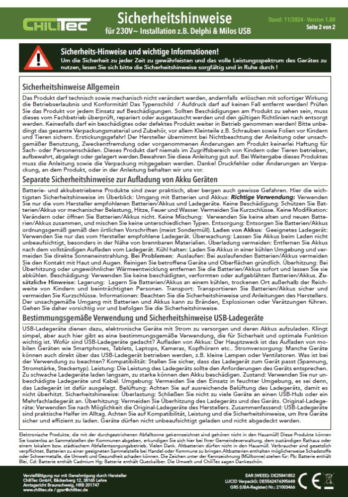 MILOS Steckdose 2-fach USB C/PD anthrazit mit Einstecksicherung 24014
