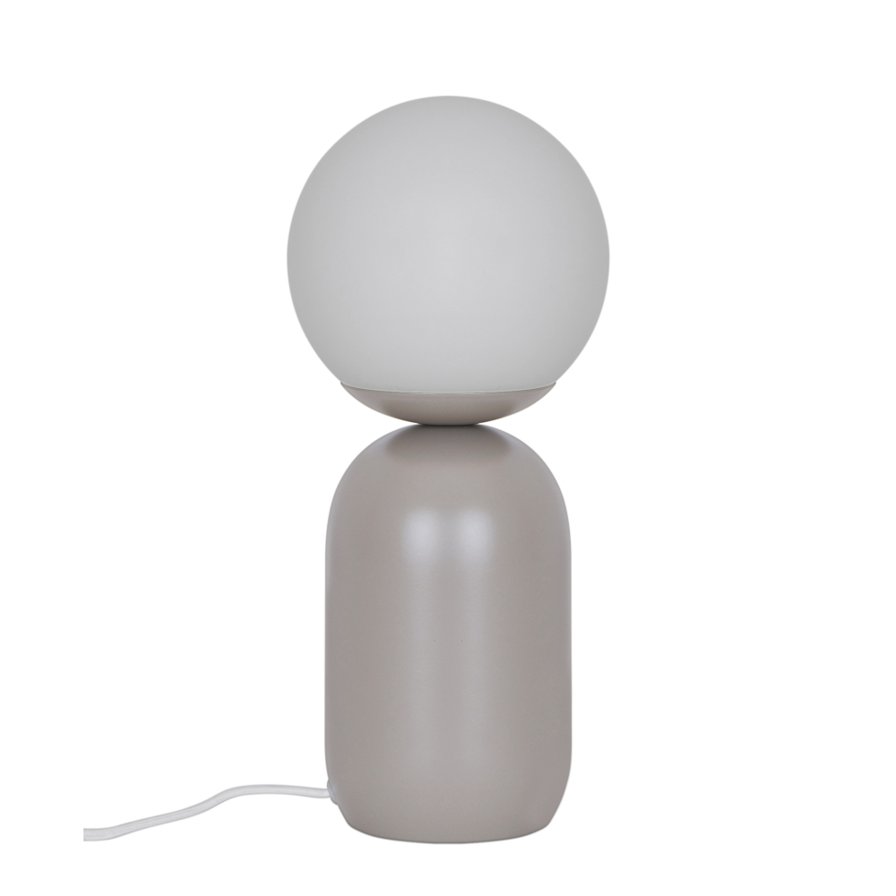 Tischleuchte Notti Nordlux hell braun Glas skandinavische Tischlampe E14