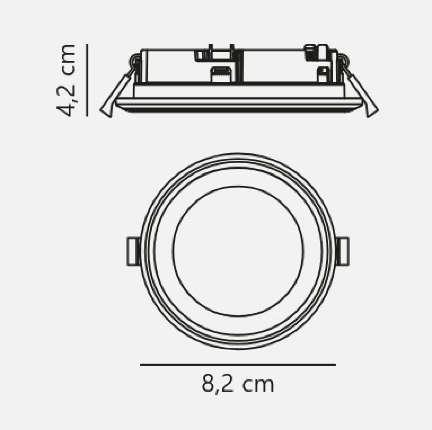 Nordlux Einbauleuchte Elkton 8 Weiss 5W 3-stufig dimmbar 47520101