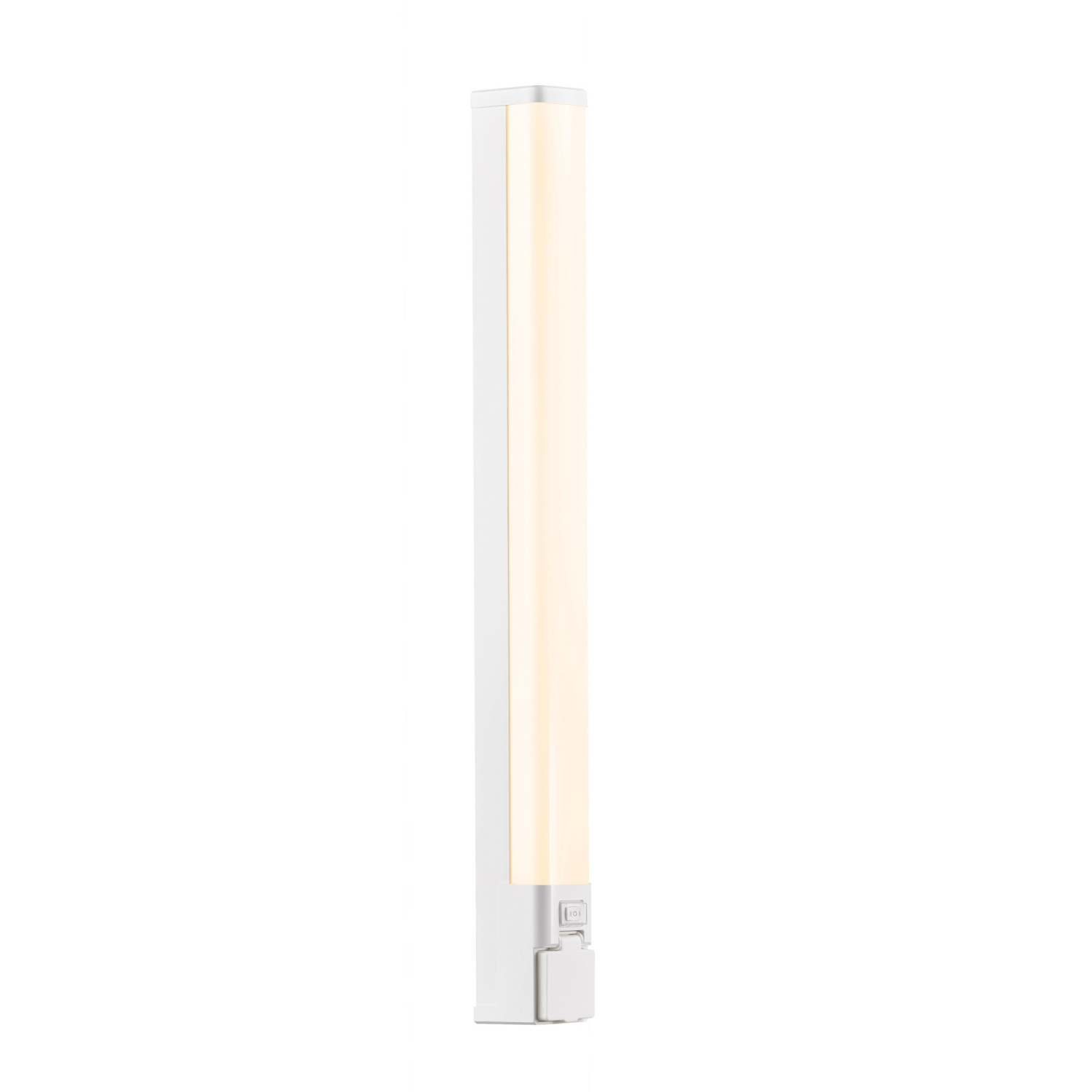Nordlux LED Spiegelleuchte Sjaver IP44 Wandleuchte 3000/4000K RA90 mit Steckdose weiss 2510451001