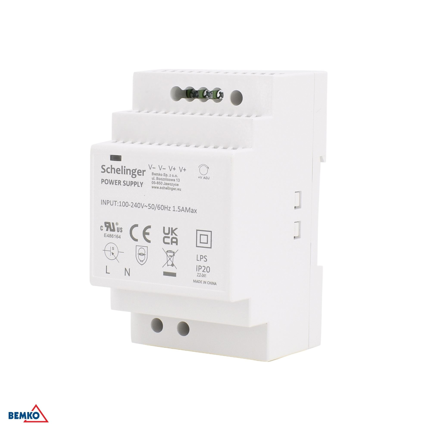 Schelinger DIN-Schienen-Netzteil 12VDC 54W LED-Trafo 4.5A A21-LDD054-3P-12V