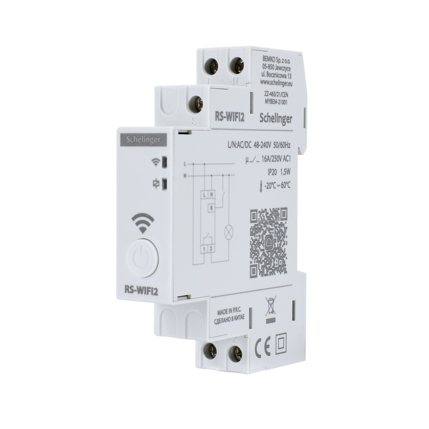 Schelinger ASTRO Zeitschaltuhr Digital WIFI Astronomisch 1 Kanal 48-240V AC/DC A26-RS-WIFI2