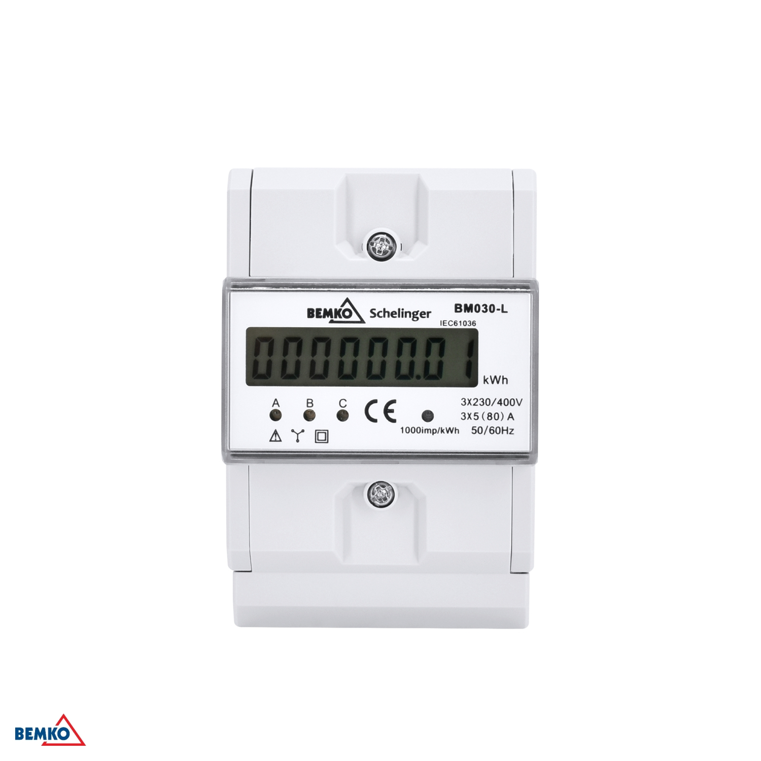 Schelinger Stromzähler 3-Phasen 5(80)A elektronisch A30-BM030-L