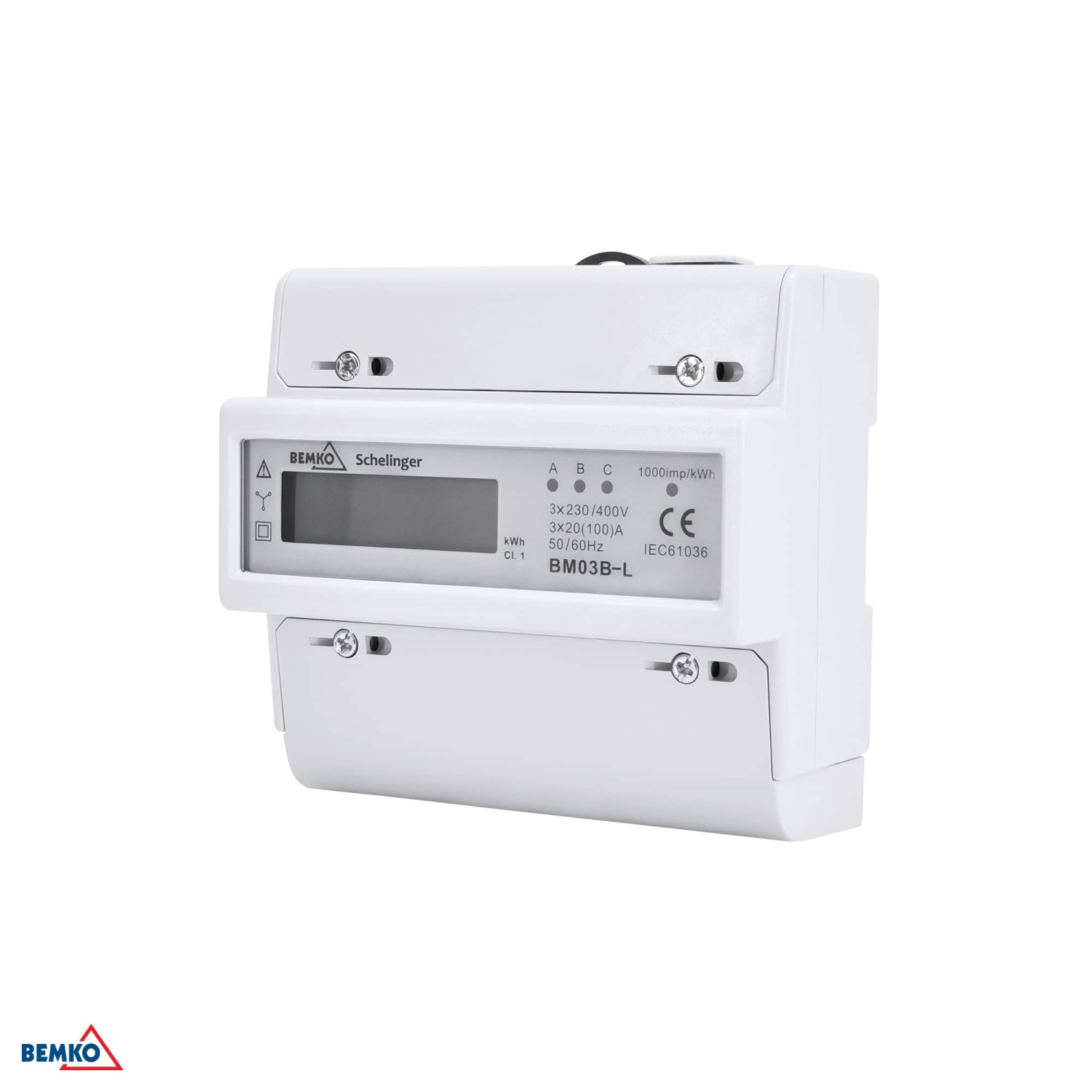 Schelinger Stromzähler 3-Phasen 20(100)A elektronisch A30-BM03B-L