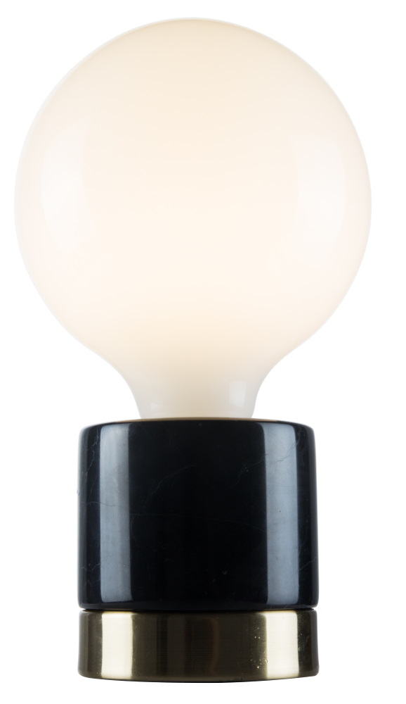 Tischleuchte Marmor Tischlampe Schwarz E27 Bioledex Z610-435