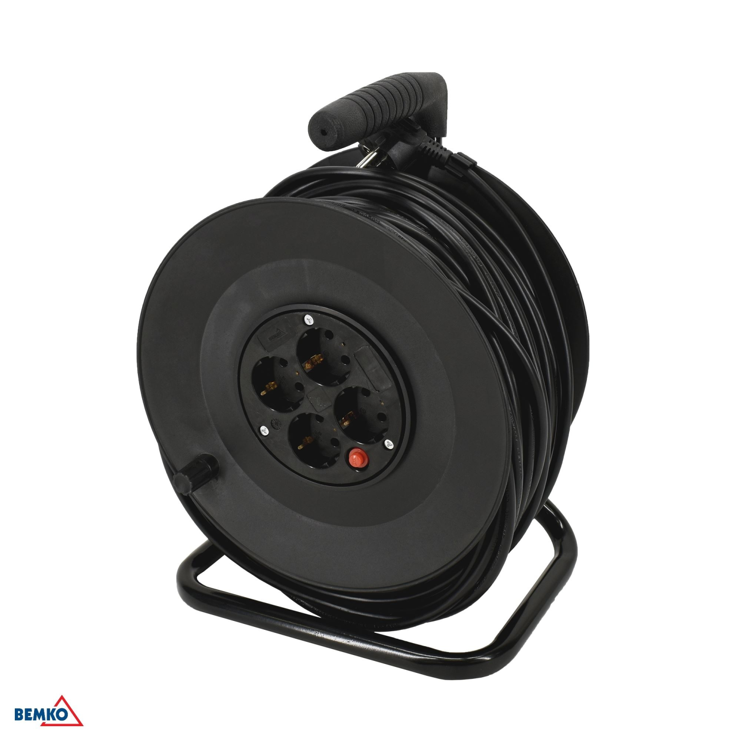 Bemko Kabeltrommel mit 4 Steckdosen mit +""0"" 15m 3x1,5mm2" B16-DG-4ZRS05-15