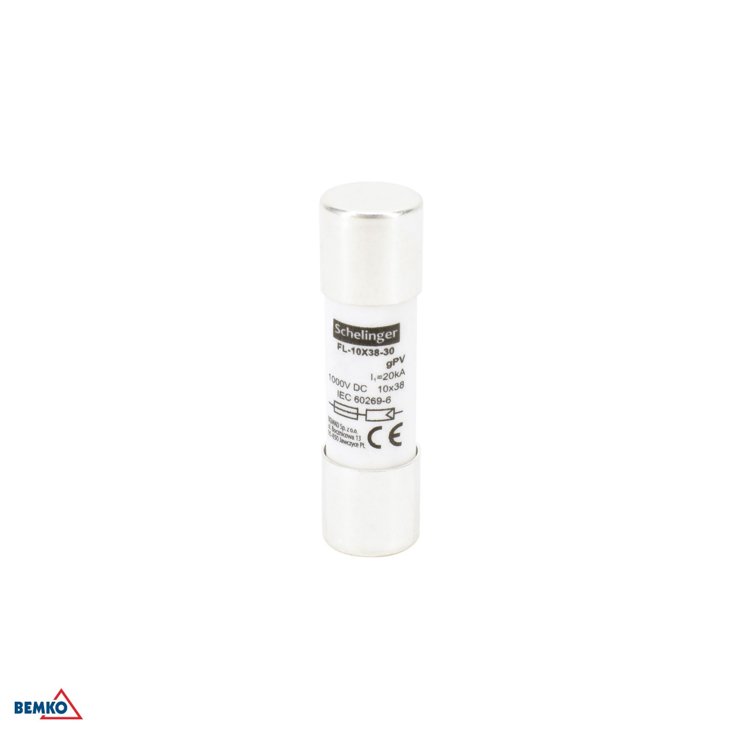 Schelinger Zylindrische Sicherung 16A 10x38mm 1000V DC A13-FL-10X38-16