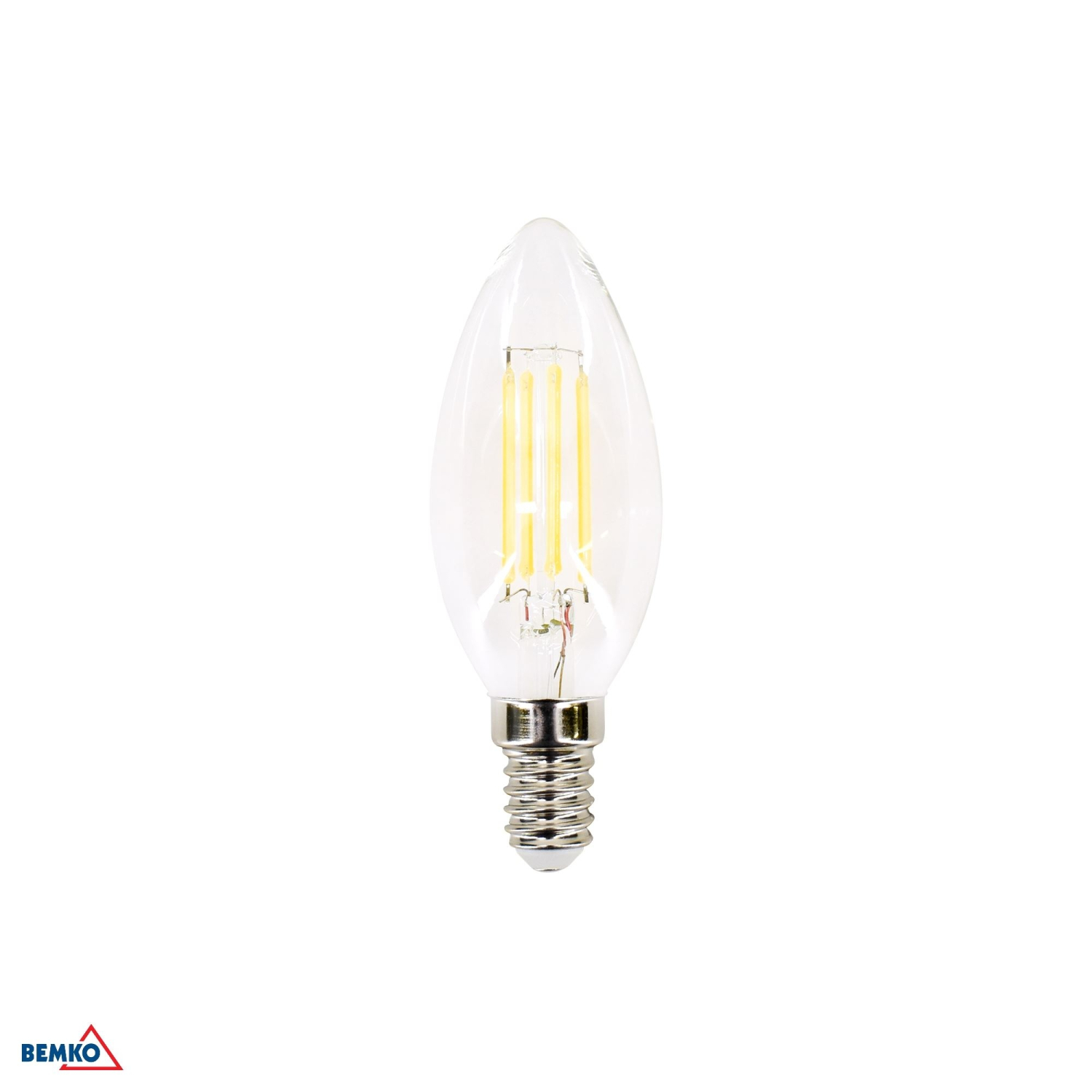 Bemko LED Kerze E14 C35 4000K neutralweiss 6W 750Lm 320° Filament LEDs