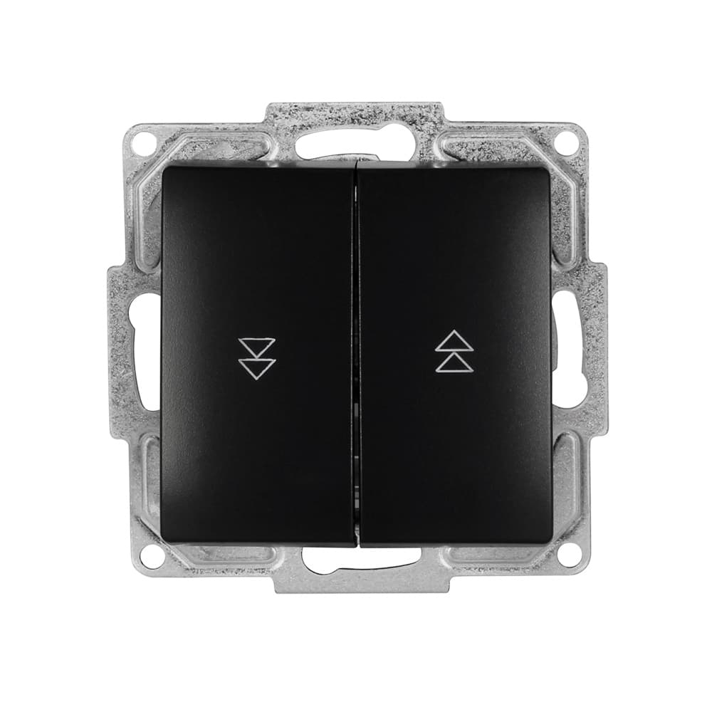 Gunsan Visage / Moderna Jalousietaster Rolladentaster Unterputz Schwarz