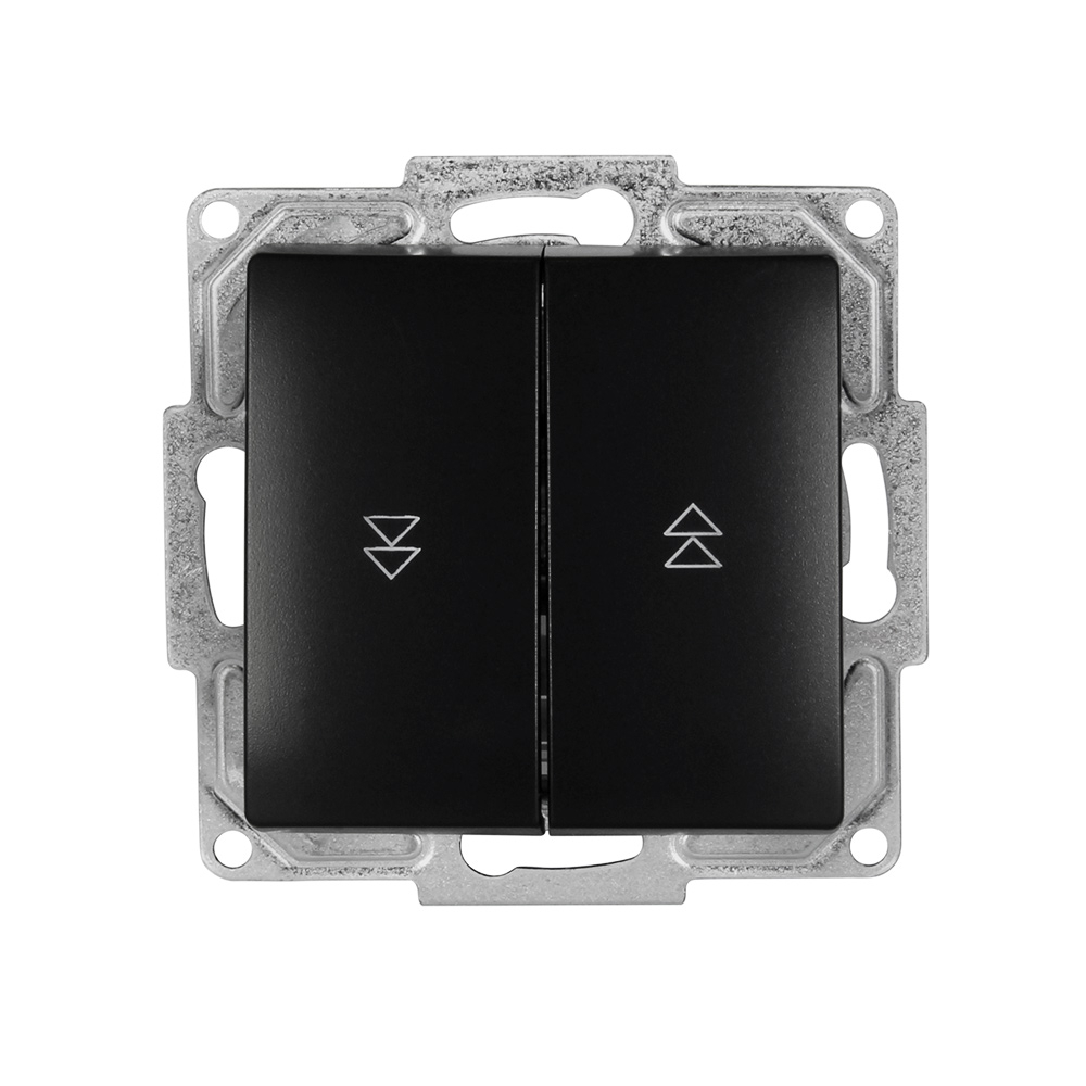 Gunsan Visage / Moderna Jalousietaster Rolladentaster Unterputz Schwarz