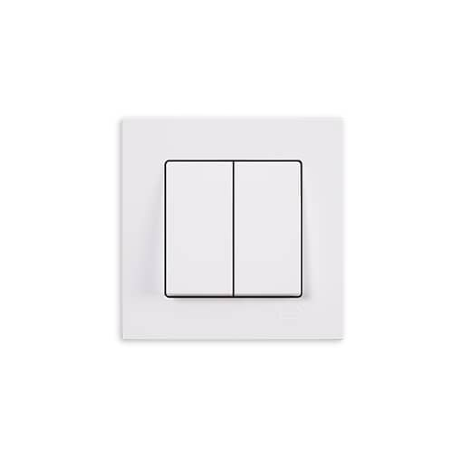 Gunsan Eqona 2-fach Schalter Ein-/Ausschalter Weiss UP 01401100100103