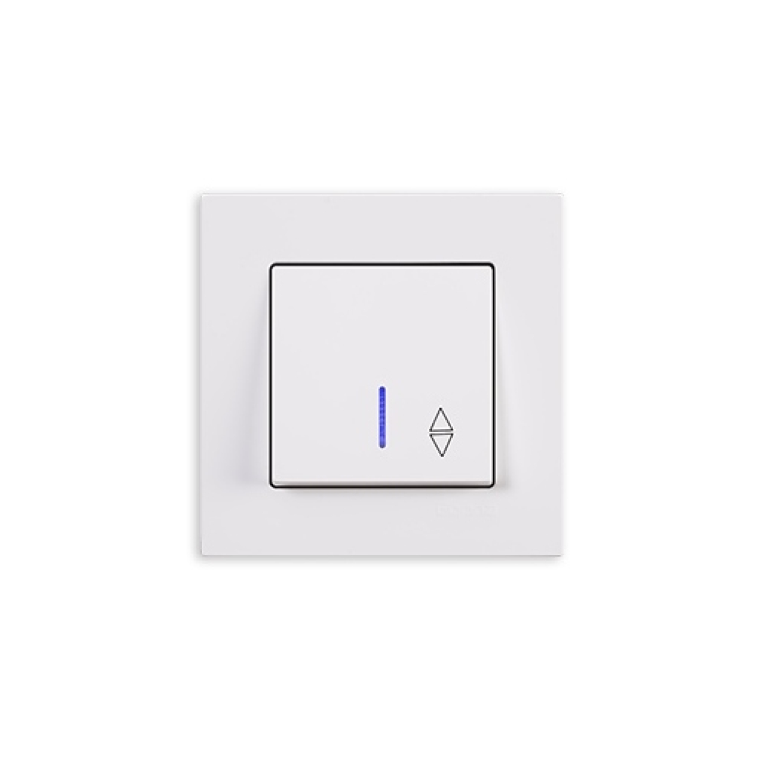 Gunsan Eqona Wechselschalter mit Beleuchtung Weiss UP 01401100200108