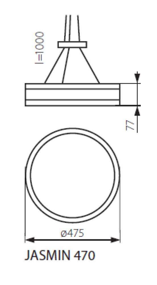 Pendelleuchte Jasmin 470 Kanlux weisse Eiche aus Holz IP20 E27 23752