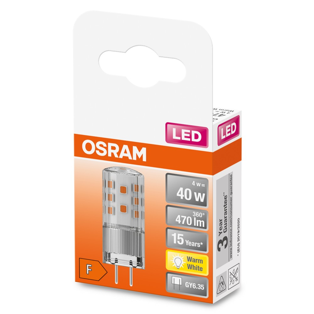 OSRAM 4W LED Lampe Stecker STAR PIN Stiftsockel GY6.35 470Lm warmweiss 2700K