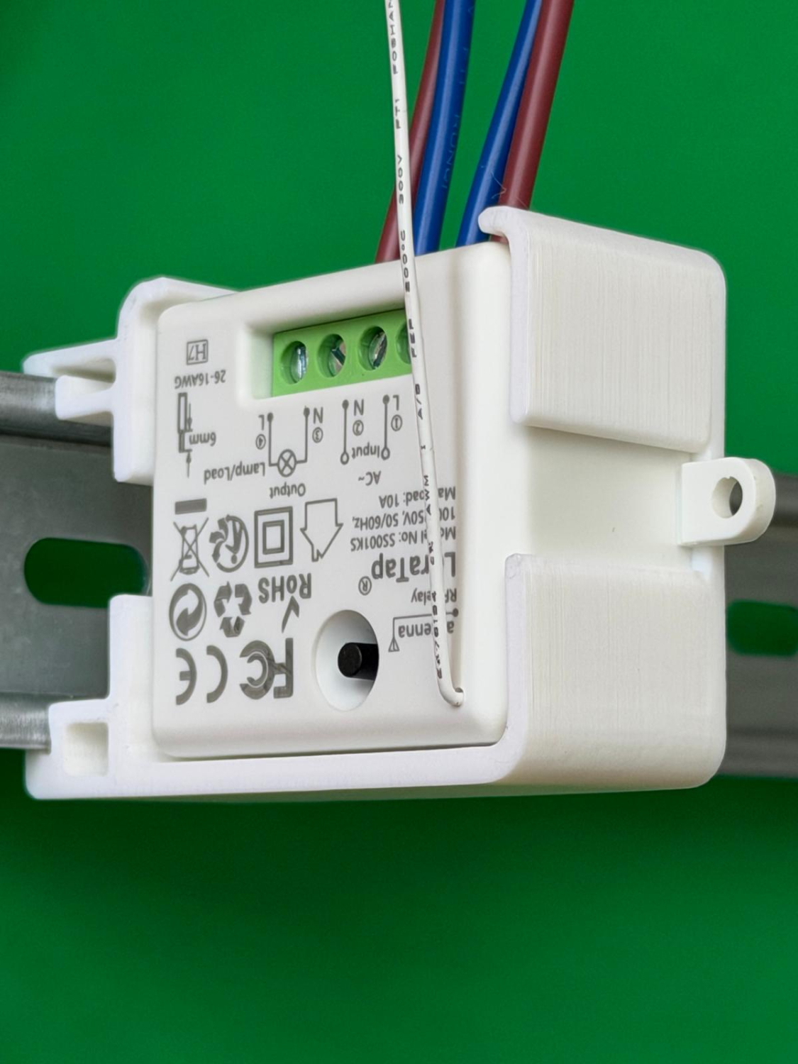 SOIXX Hutschienenhalter für LoraTap RF Relay Halter für DIN 35mm Schiene