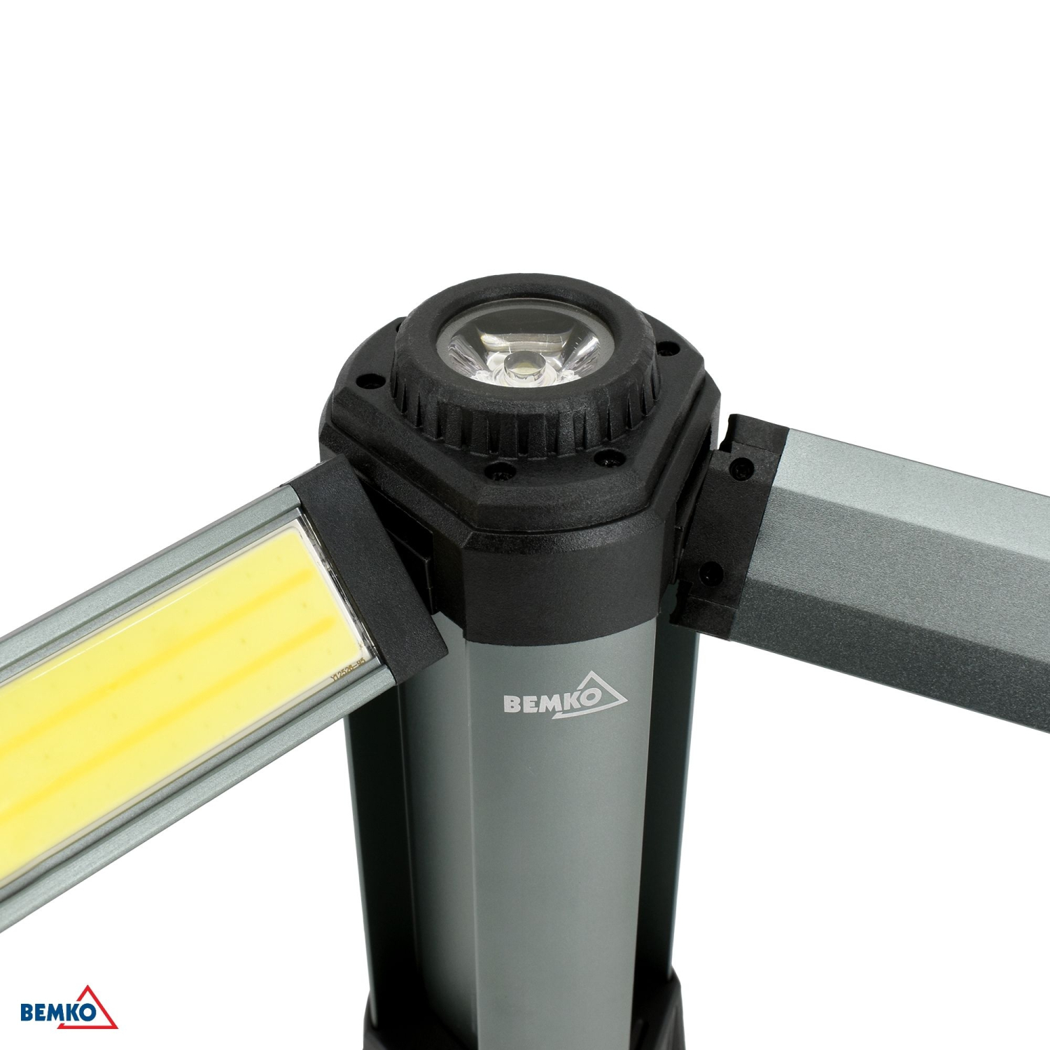 Bemko Multifunktions LED Taschenlampe Baustrahler 6000mAh IP42 3000K/4000K/6500K 2000Lm Stativ