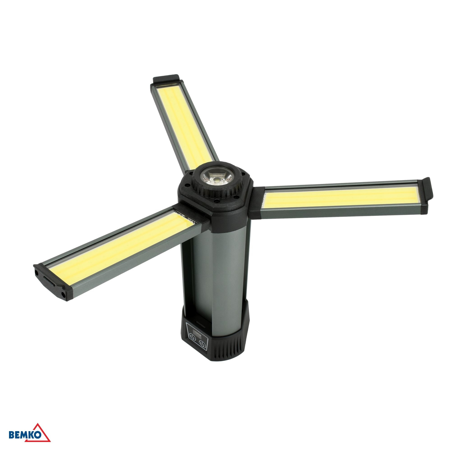 Bemko Multifunktions LED Taschenlampe Baustrahler 6000mAh IP42 3000K/4000K/6500K 2000Lm Stativ