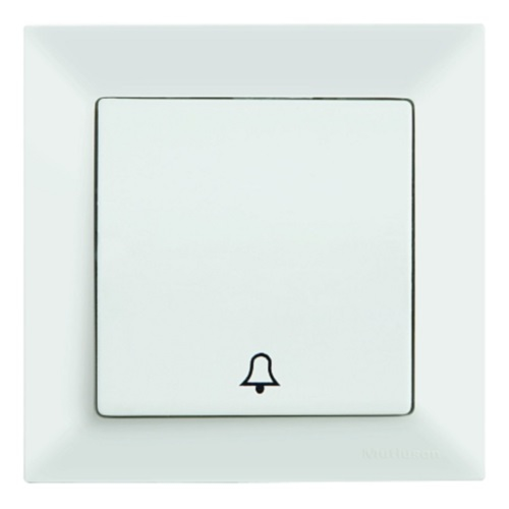 Candela Taster Glocke Klingeltaster Schalter Mutlusan Unterputz weiss