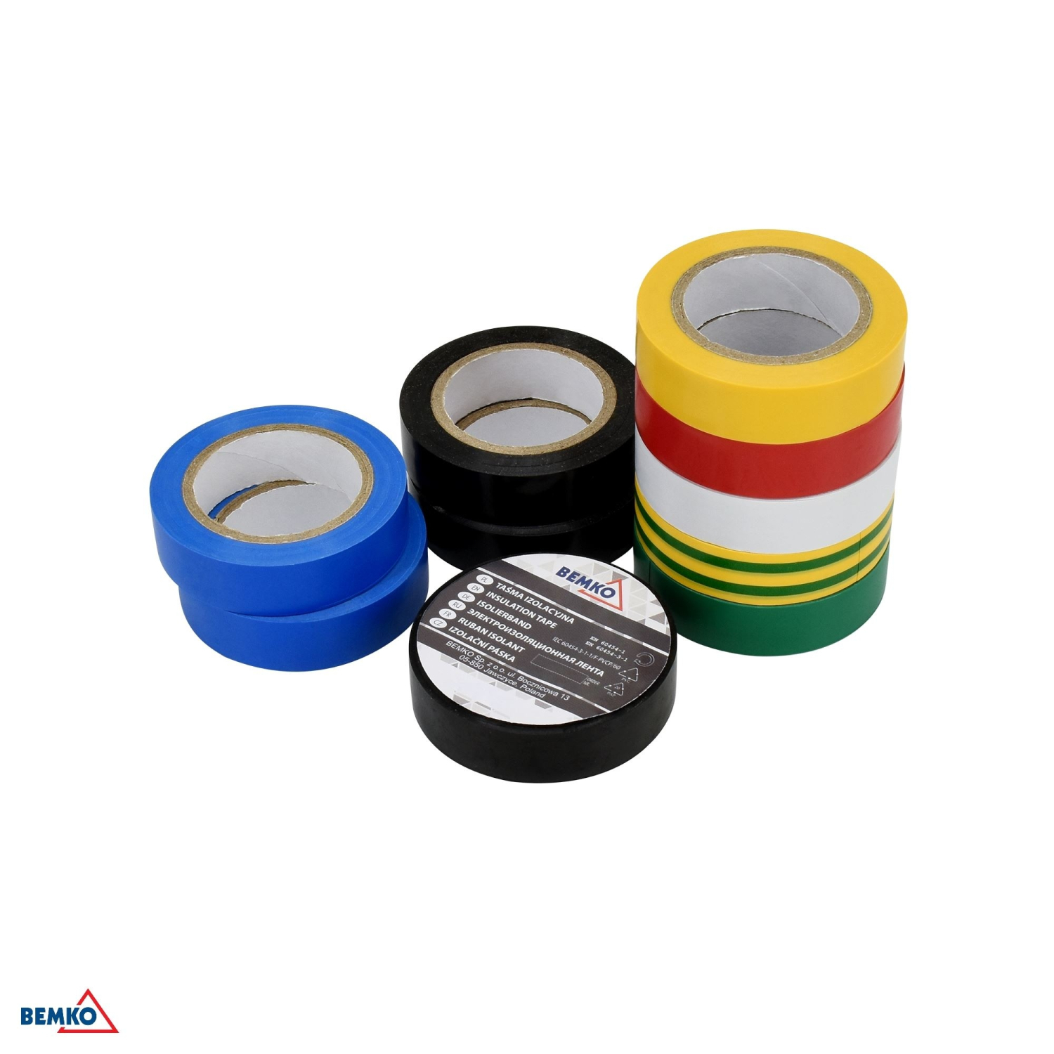 Bemko 10x Isolierband Isoband Klebeband 19x20m Multicolor E30-PVC1920ZC