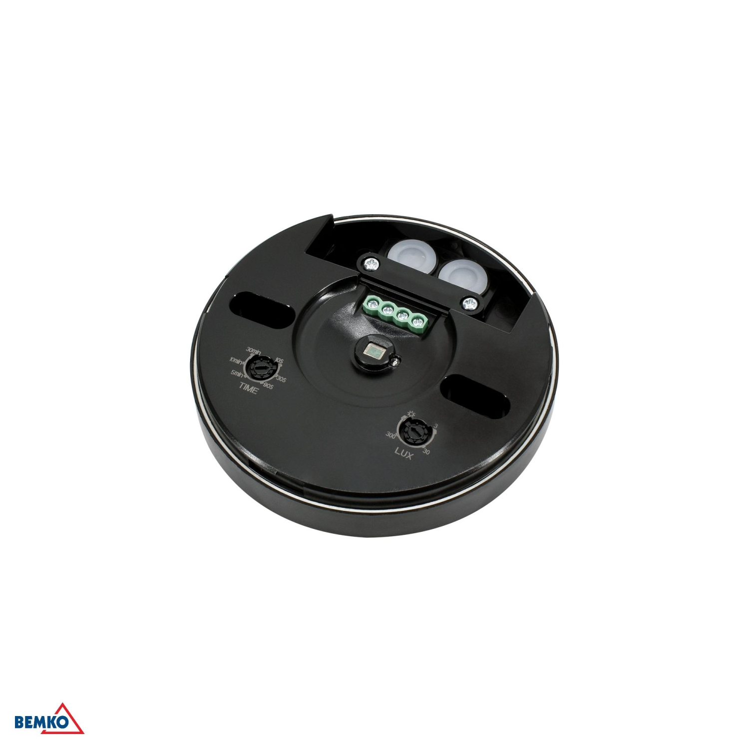 Bemko Bewegungsmelder 360° IP65 Aufputz PIR Sensor schwarz, LED geeignet, B50-SES06BL