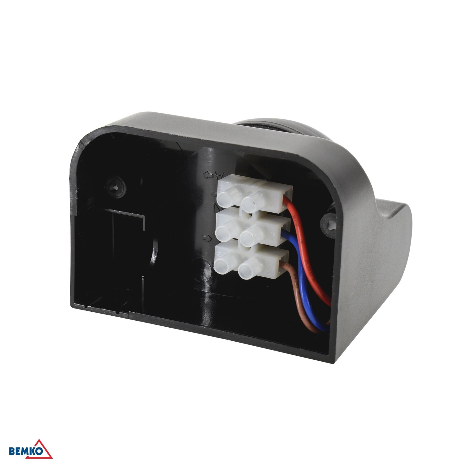 Bemko Bewegungsmelder 180° IP44 1200/600W Aufputz IR schwarz B50-SES09BL