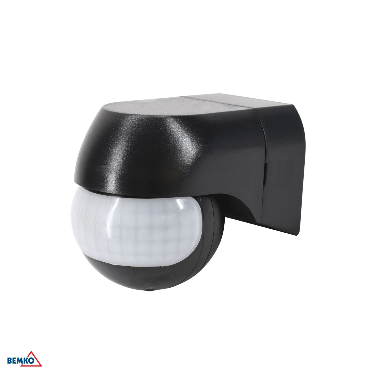 Bemko Bewegungsmelder 180° IP44 1200/600W Aufputz IR schwarz B50-SES12BL-A