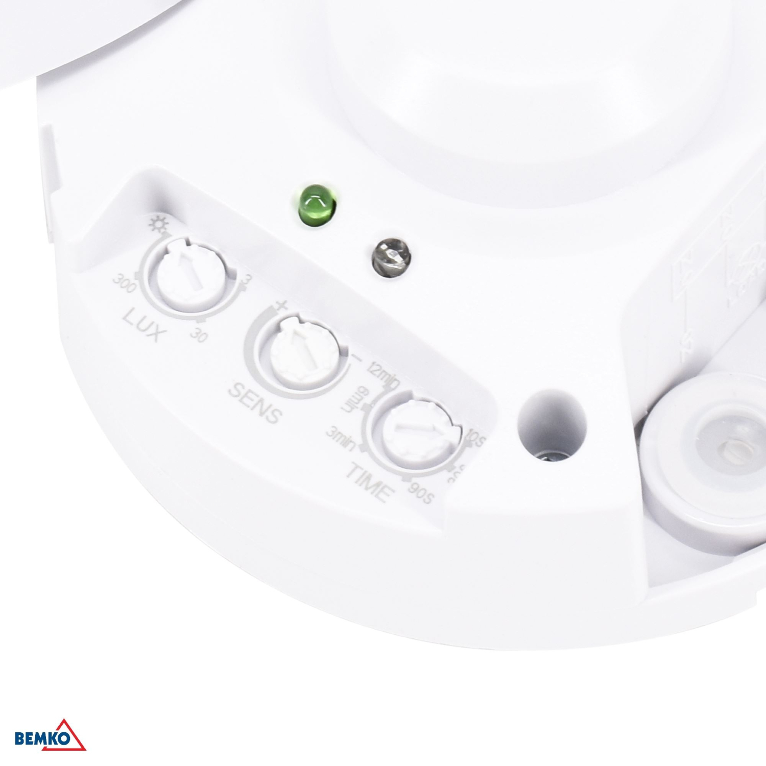 Bemko Mikrowellensensor Bewegungsmelder 1200/300W 360° IP20 Aufputz IR weiss B52-SES60WH