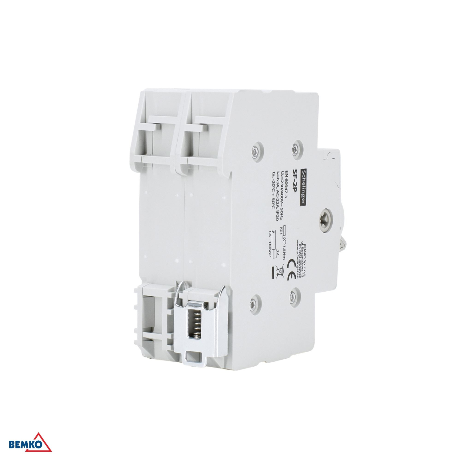 Schelinger Wahlschalter - Modularer Umschalter I-0-II 1-0-2 63A 2-polig A11-SF-2P-063