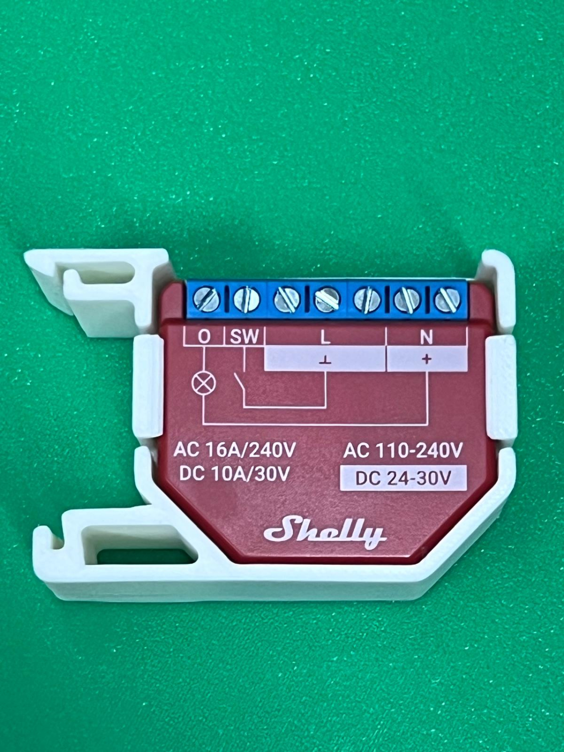 SOIXX Hutschienenhalter für Shelly PLUS, Gen3, Gen4 DIN Rail 35 mm 90 Grad SHD-G9-999