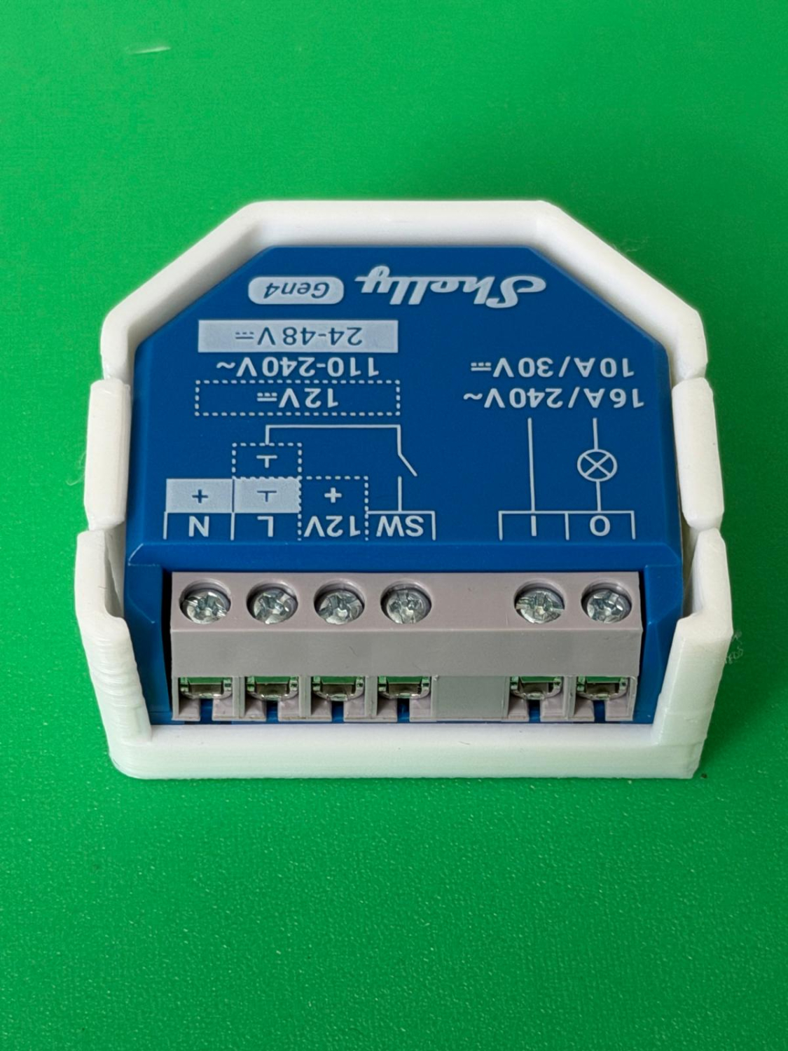 SOIXX Wandhalter für Shelly PLUS, Gen3, Gen4 flach SHW-GF-041