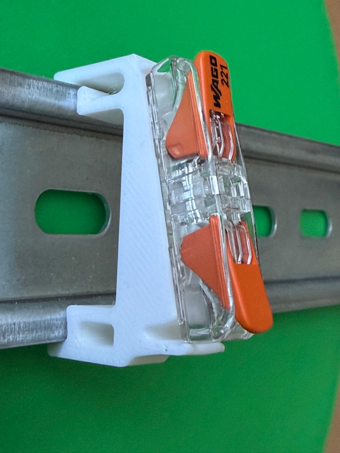 SOIXX Hutschienenhalter XWD für WAGO 221-2411 DIN Rail 35mm Weiß
