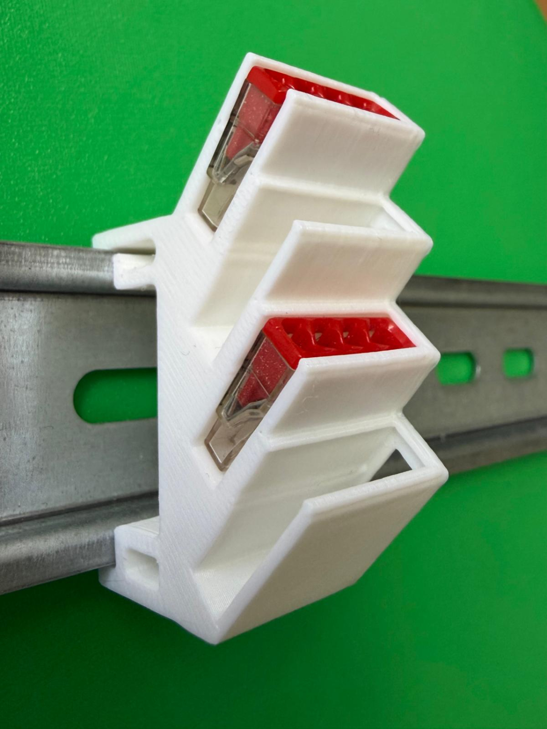 SOIXX Hutschienenhalter XWD für WAGO 2273-204 DIN Rail 35mm Weiß