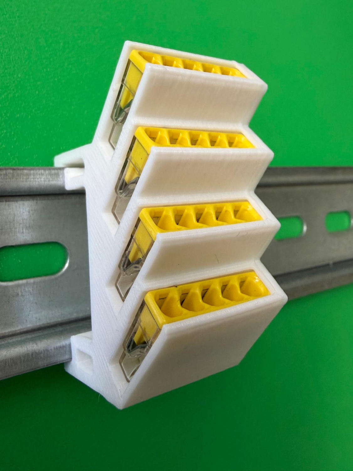 SOIXX Hutschienenhalter XWD für WAGO 2273-205 DIN Rail 35mm Weiß