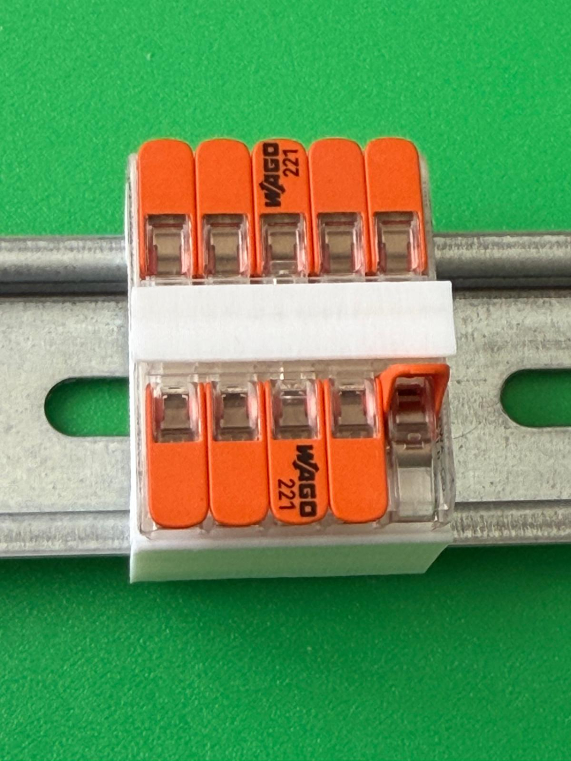 5er Pack SOIXX Hutschienenhalter XWD für 5x WAGO 221-415 DIN Rail 35mm