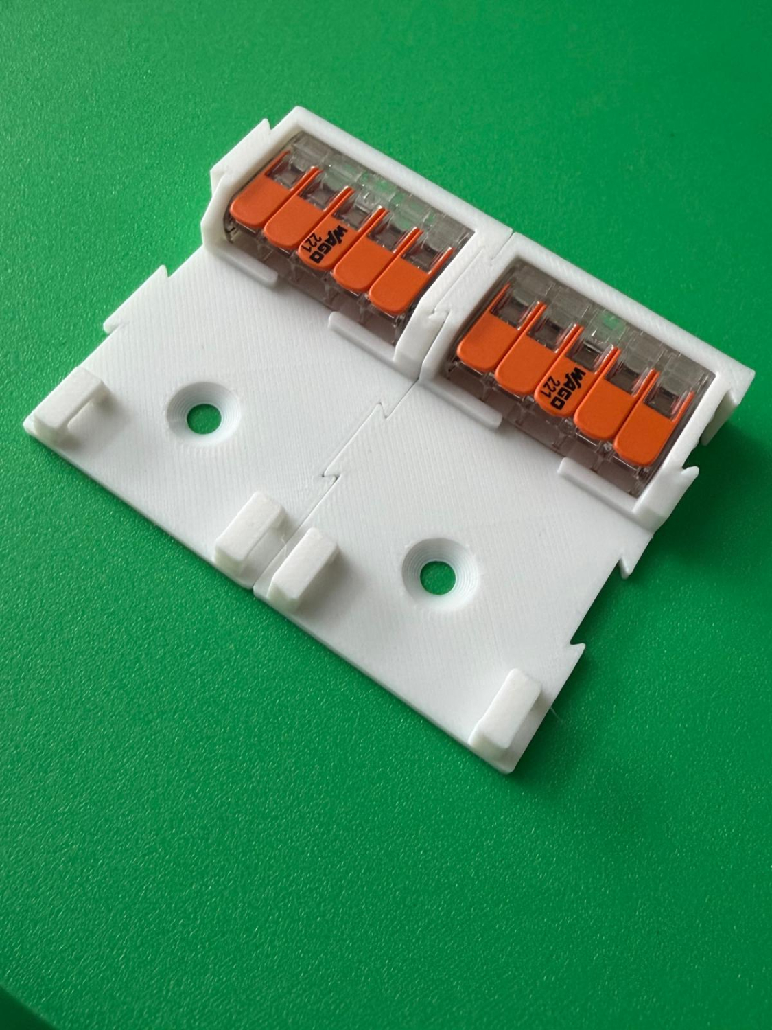 5 x SOIXX Halterung XWL Lang für 5er Klemmen WAGO 221-415 Weiß XWL-21W5-031