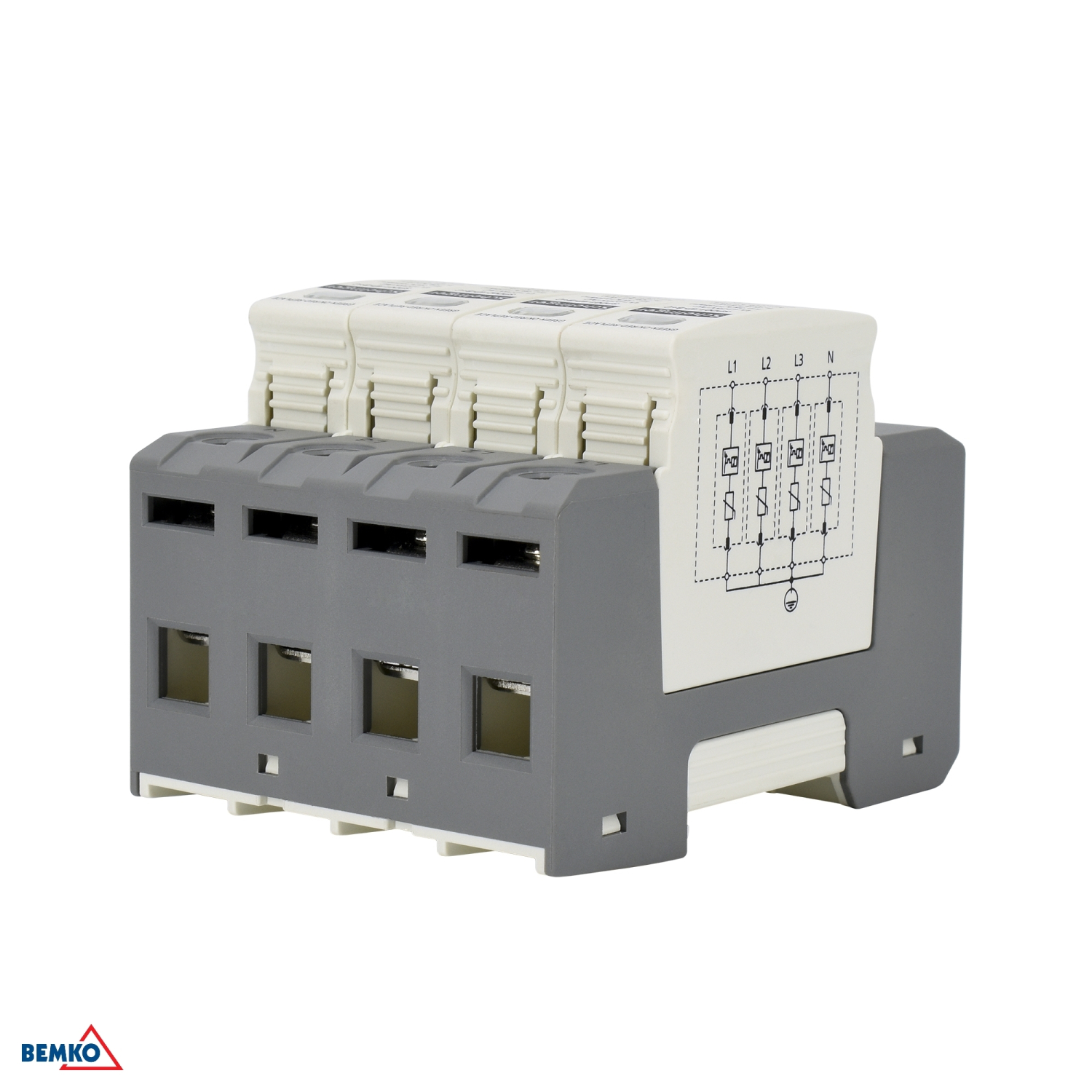 Schelinger Überspannungsschutz 4P 8kA(10/350) Typ T1+T2 (B+C) A51-SPD02-4P-B+C