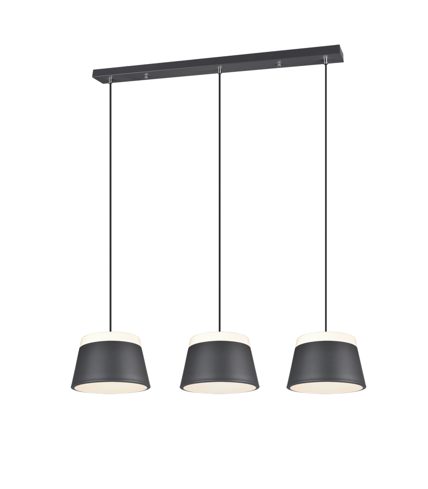 Pendelleuchte Trio BARONESS Anthrazit 6xE14 308900642