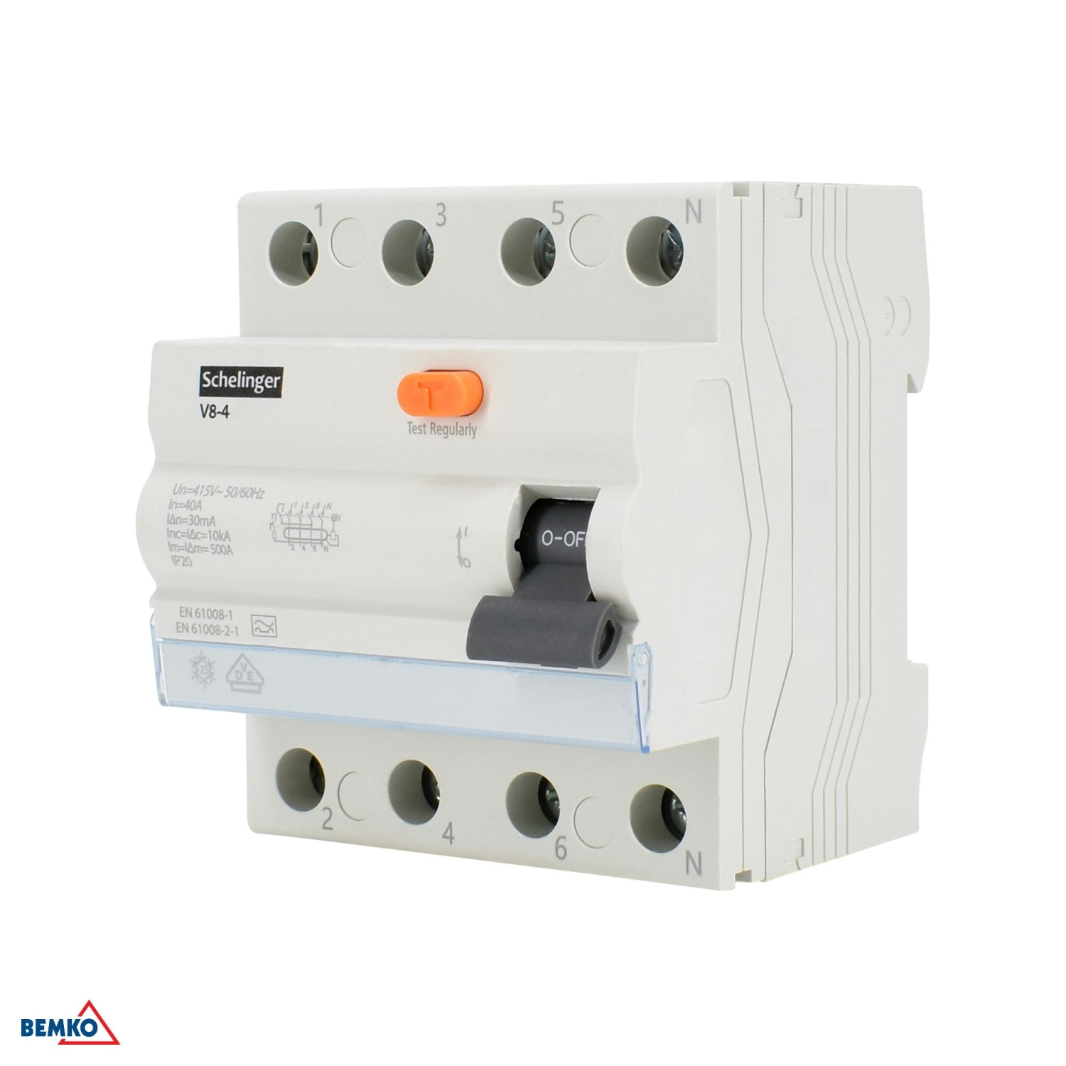 Schelinger FI-Schutzschalter A 4P 25A 30MA 10KA VDE A03-V8-4-25-030